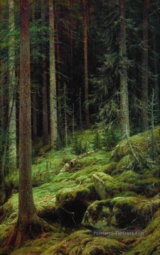 Bosquet œuvres - fourrés 1881 paysage classique Ivan Ivanovitch arbres